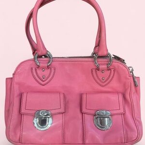 Marc Jacobs Pink Leather Satchel + Matching Coin Purse Y2K